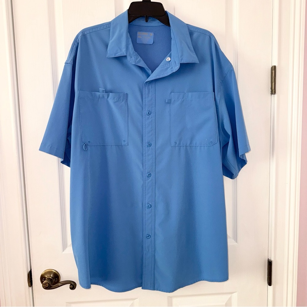 Reel Legends Performance Outfitters Shadester collared casual button down shirt